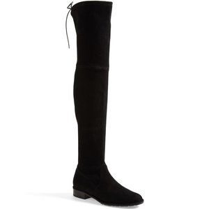 NIB Stuart Weitzman lowland OTK Suede Boot BLACK